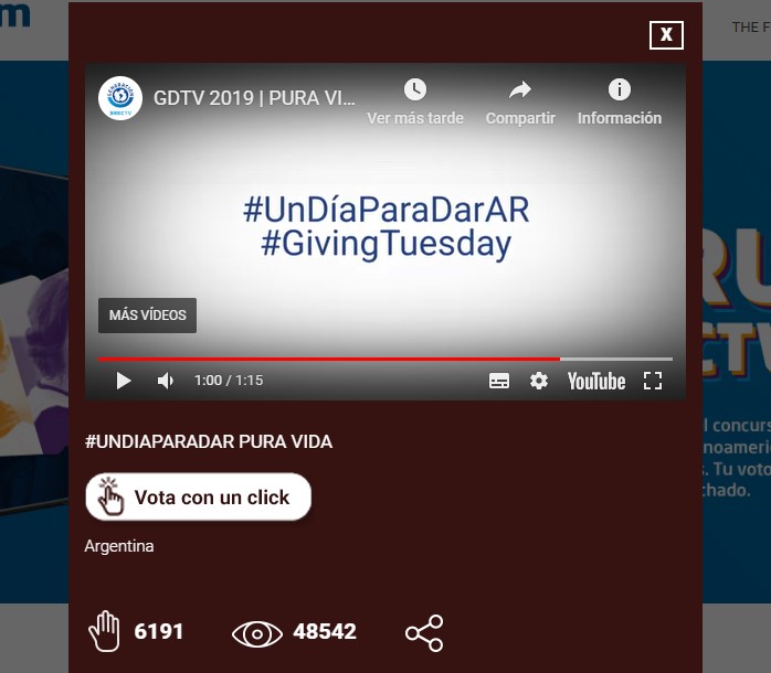 SumanVoluntades's tweet photo. Hola amig@s! Junto a @UnDiaParaDarAR  estamos participando por un importante PREMIO que nos va a permitir AYUDAR A MUCHAS MÁS PERSONAS en TODO EL PAÍS en estos tiempos difíciles. Necesitamos TU VOTO. 
👉 Por favor hace click aca https://t.co/J9HdNROfda y votanos! 
@GeneracionDTV https://t.co/E4KLimEmOG