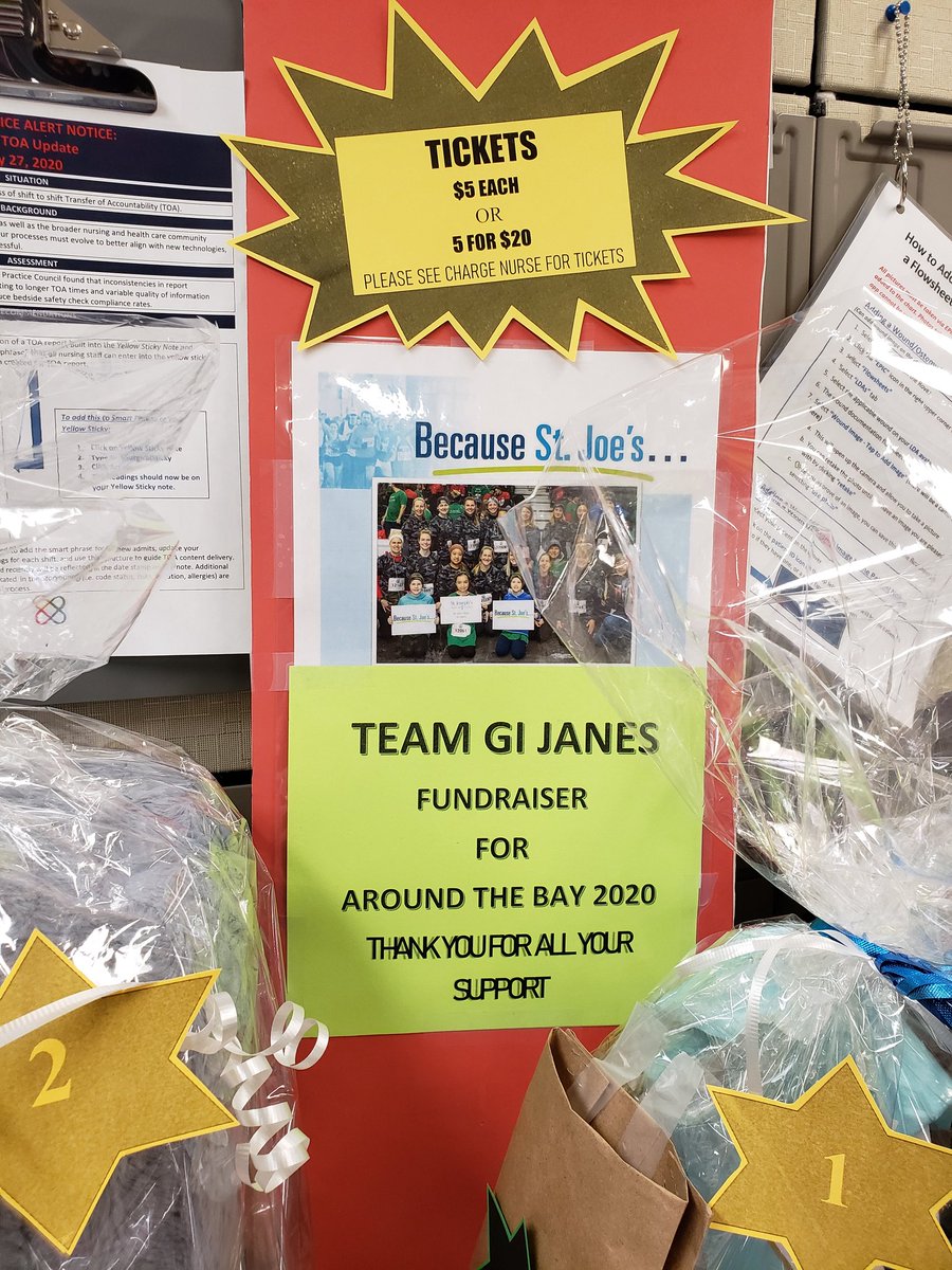 chowder726's tweet photo. GI Janes for  the win! Another way to raise money for a great cause!!
Tickets are $5  for a chance to win these great prizes! Come and see us in 6Surgical ,Charlton Campus
@STJOESHAMILTON #TEAMGIJANES 
#WeAreStJoes #HamOnt 
#teamStjoes #aroundthebay2020 https://t.co/dgkv7fAmzY