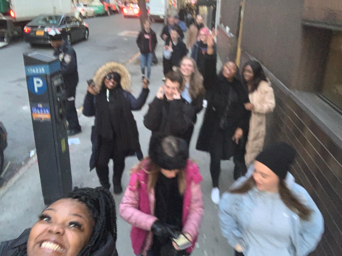 ourUON's tweet photo. @UniNorthants rocking NYC with this motley crew on the  sociology field trip 2020! Exciting times. @UniNhantsFHES #UoNNYC. Thank you @GallivantNYC for your hospitality. https://t.co/clOJIC5ict