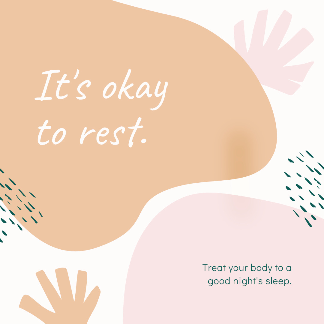 This weekend - catch up on your well deserved sleep. 
Its ok to rest.
