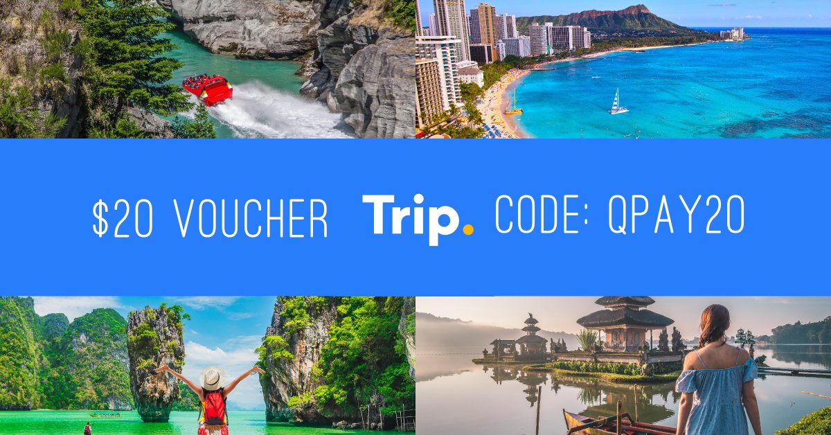 GetQPay's tweet image. Celebrate O-Week 2020 with $20 dollars off a HUGE range of flights at Trip.com with our promo code "QPAY20". We'll be taking off during mid-sem break - will you?