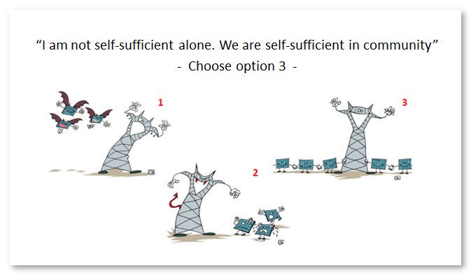 SANS10400's tweet image. Elitist isolation will fail. #GridDefection not the answer.
- We should seek beneficial co-existence - #GoodGridCitizens - we want to buy&sell our own green electrons over the Grid
Rather look to #CommunityMicroGrids that work with the grid. Munics must allow #TransactiveEnergy