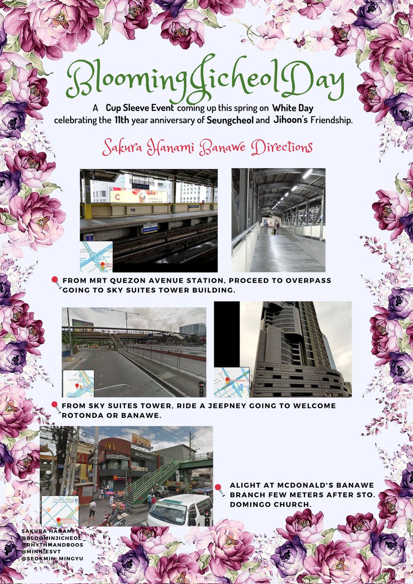 bloominjicheol's tweet photo. 𝓗𝓪𝓹𝓹𝔂 𝓐𝓷𝓷𝓲𝓿𝓮𝓻𝓼𝓪𝓻𝔂 𝓙𝓲𝓬𝓱𝓮𝓸𝓵🌷

Don't know how to get to Sakura Hanami in Banawe, Quezon City? 

No worries Carats💎✨
Here are directions that would hopefully help you get to our location. See you guys. 💘

#BloomingJicheolDay🌸
#지철아_마지막_봄까지_행복해라 https://t.co/HrxnqUe7dv