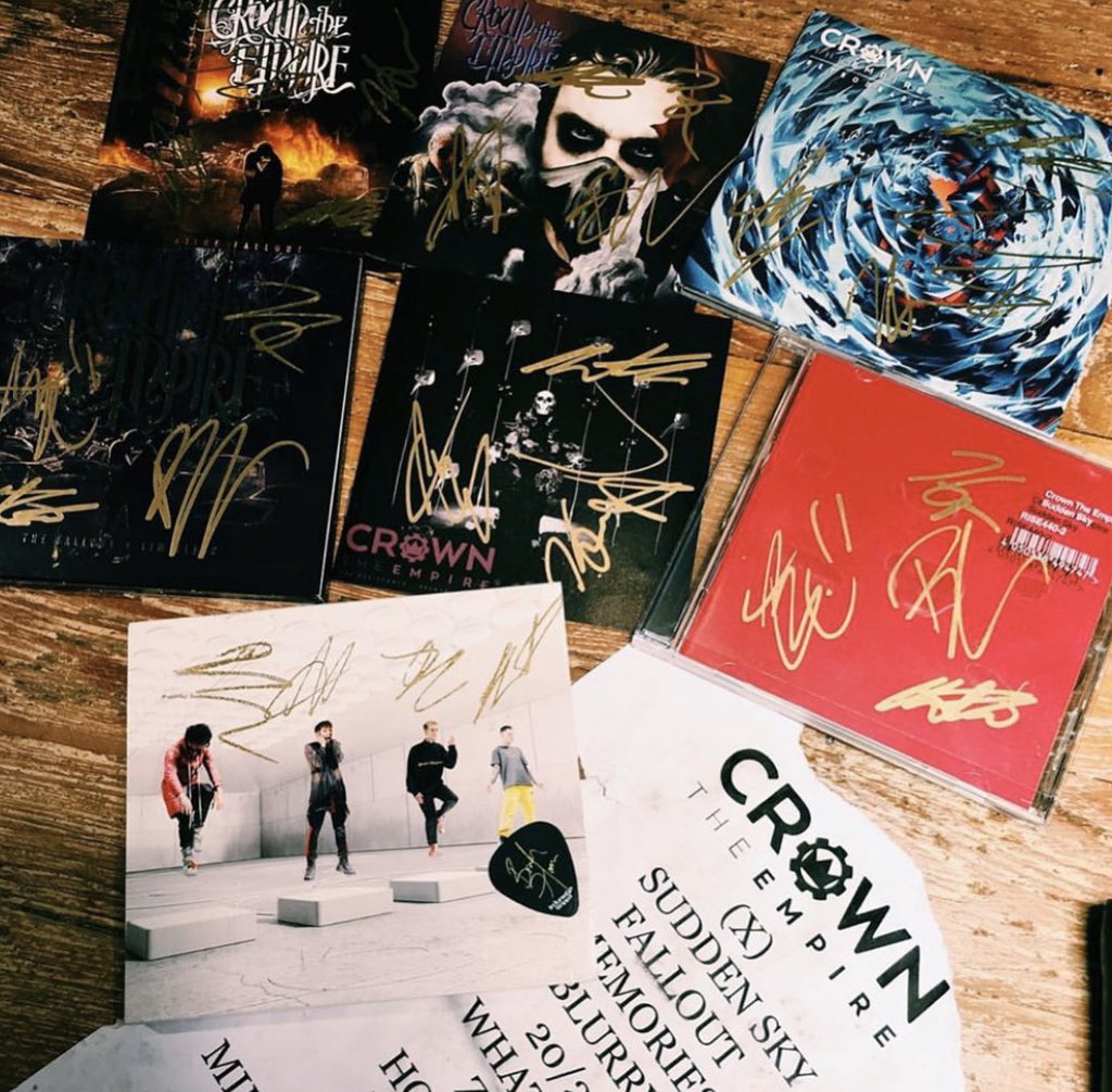  Crown the Empire The Fallout Vinyl with signed print
