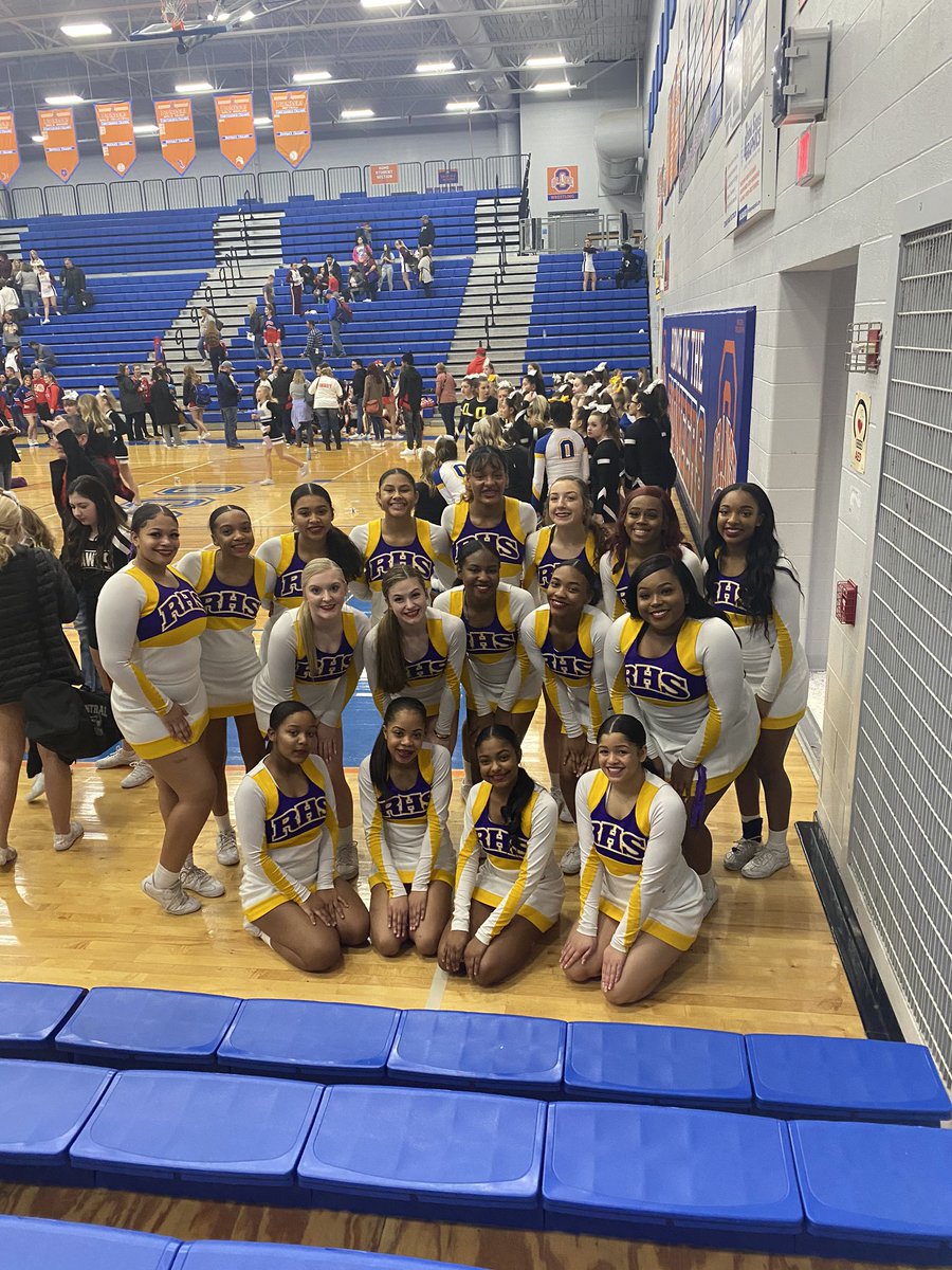 Gameday squad taking home 4th place! Not the results we wanted, but these girls are ready to bring it at STATES 💪🏽💜