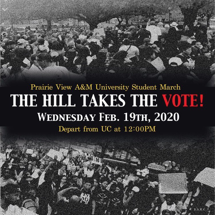 coach_Manigo's tweet photo. “A Voteless People is a Hopeless People...”
The Eta Gamma Chapter supports the Voters’ March taking place on Wednesday, Feb. 19. We hope you’ll join us as we emphasize the importance of excercising our Fifteenth Amendment Right!
#PVAlphasVote ❄️🤙🏾 https://t.co/qClmD4TjyX