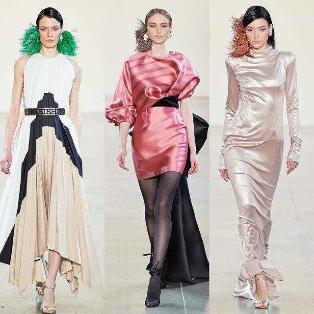 catpope22's tweet photo. Some of my fave looks from @bibhumohapatra FW2020 collection this week. #nyfw https://t.co/x1oK6eZRRs https://t.co/xMx6YaEaDB