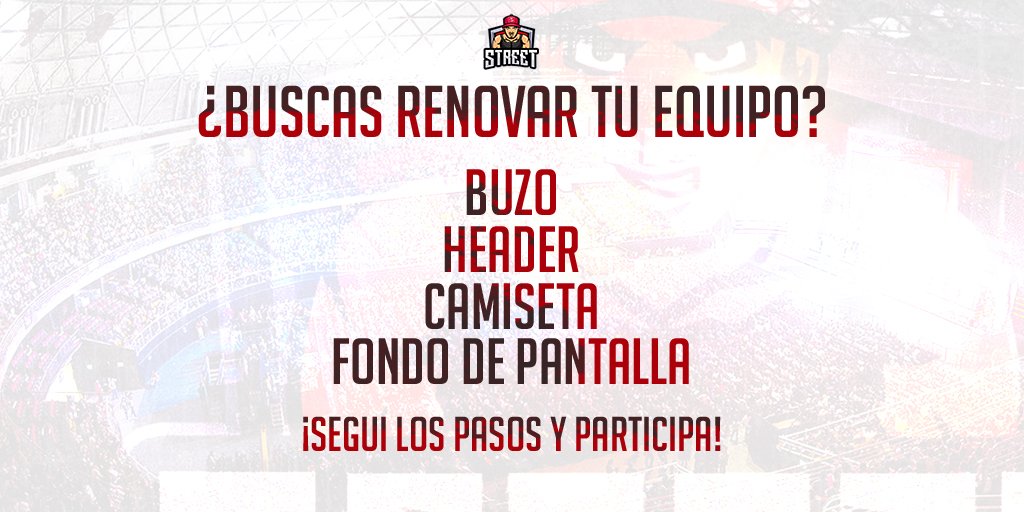 StreetGG1's tweet photo. ¡Sorteo! De la mano de @assaultdsgn 

Requisitos:📄
Seguir a👇🏽
@StreetARG19 
@assaultdsgn 
Dar RT y MG ♥️ a la publicación
Etiquetar a 2 personas/team
*importante*
Participan todos (equipos,cuentas personales,etc). https://t.co/hIHdvIXyN2