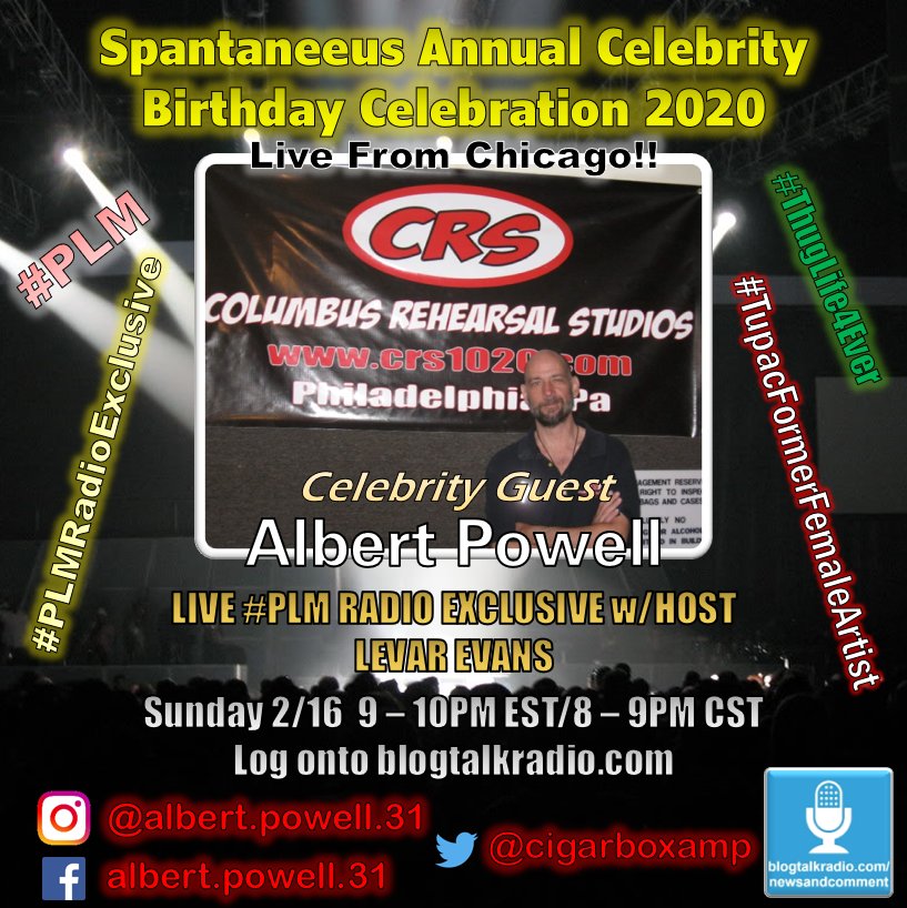 spinnercircle's tweet photo. IN LESS THAN AN HOUR!!! @spantaneeus @cigarboxamp @NewsCommentBTR @djwahheed #spantaneeusbirthdaycelebration #PLMChicago #PLMRadioExclusive #albertpowell #livefromchicago #blogtalkradio #newsandcomment https://t.co/kPupduxUIF