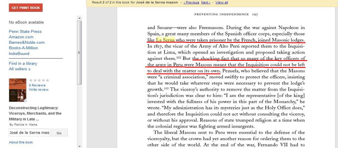 A war ravaged Spain could not defeat the rebellions in Spanish America as not only were the rebels Masons but Spain's army was rife with Masons as well.Masonic Commanders on both sides rigged battles as in the Battle of Ayacucho(Ayacucho betrayal)which secured Peru's independence