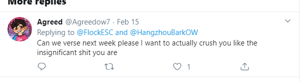 FlockESC's tweet photo. GG's @HangzhouBarkOW @Agreedow7 https://t.co/KMewjnZIOw