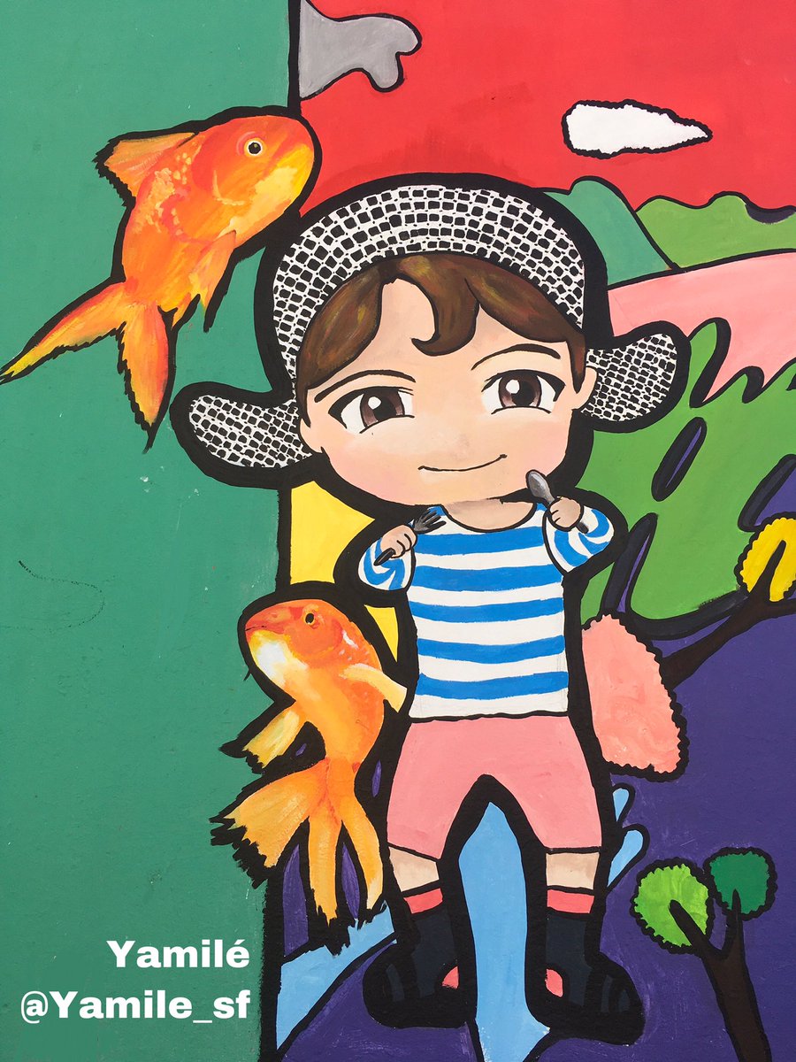 Yo_Yams's tweet photo. ¡Feliz cumple J Hope!
Hola ARMYS de México y Latam
Pintamos este mural en honor al cumpleaños de Hobi, mide 4 metros de ancho y 3.5 de alto.
Lo subiré a Weverse con el hashtag #HopeWall para que me apoyen con su Share y Hobi pueda verlo. Fue hecho con mucho amor. 
@BTS_twt https://t.co/aIxTwfHoav