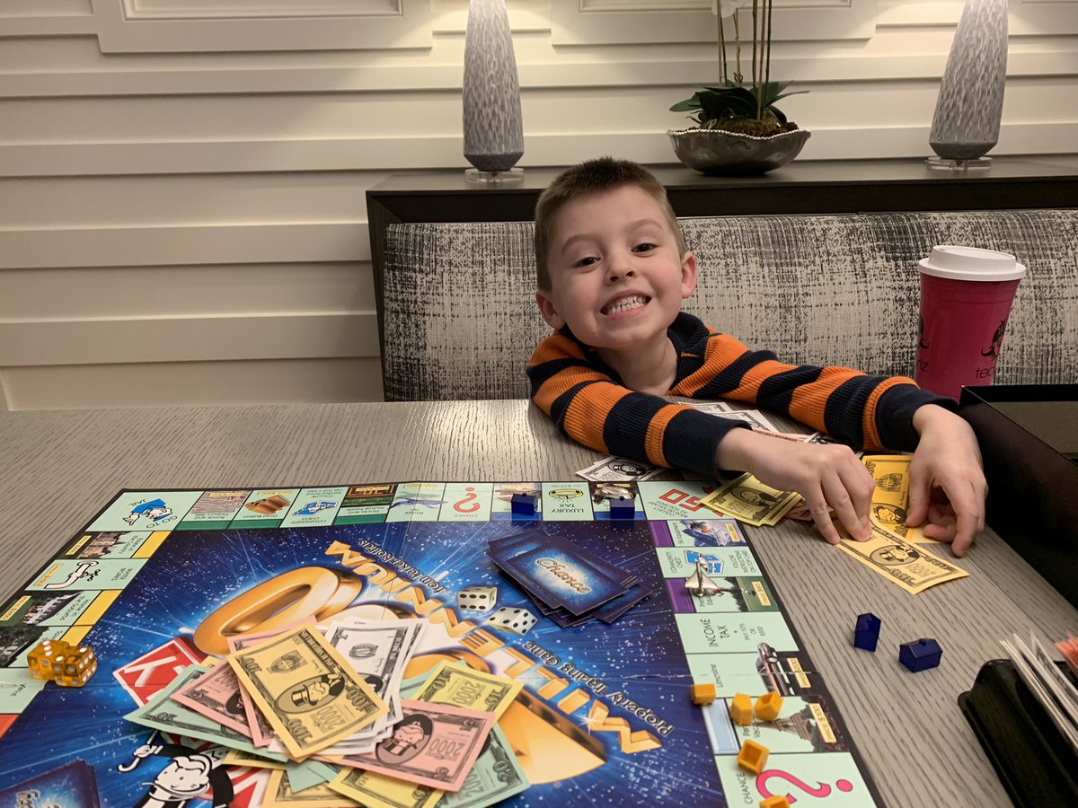 SarahGlovaPhD's tweet photo. One day, when I’m old, and when you complain about driving me to doctor’s appointments—then I’ll tell you how much I hated playing Monopoly. #mompoints https://t.co/IaiDDpZS3p