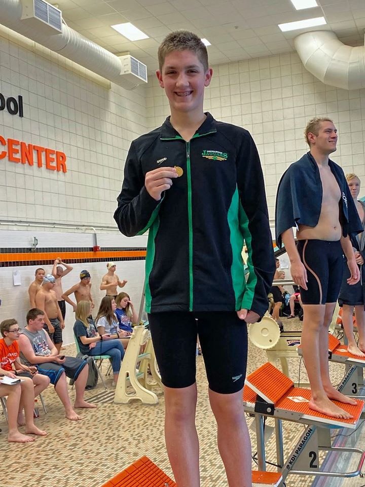 AshwaubenonJags's tweet photo. Congratulations to our boys swim team! Messamore, Hodek, Herr, Steffel, Steinhoff qualifying for the WIAA State meet! #rolljags https://t.co/SNSoAjr7B8