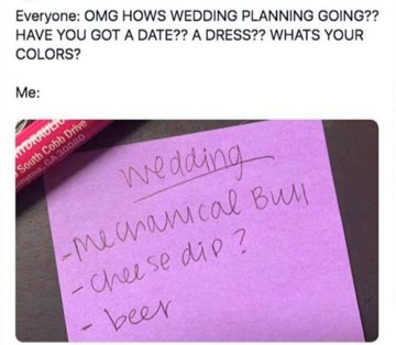 em_haueter15's tweet photo. Current wedding planning status...accepting donations and also someone please plan the whole thing 😅 @Moser_123 https://t.co/HTiqEZyoOo