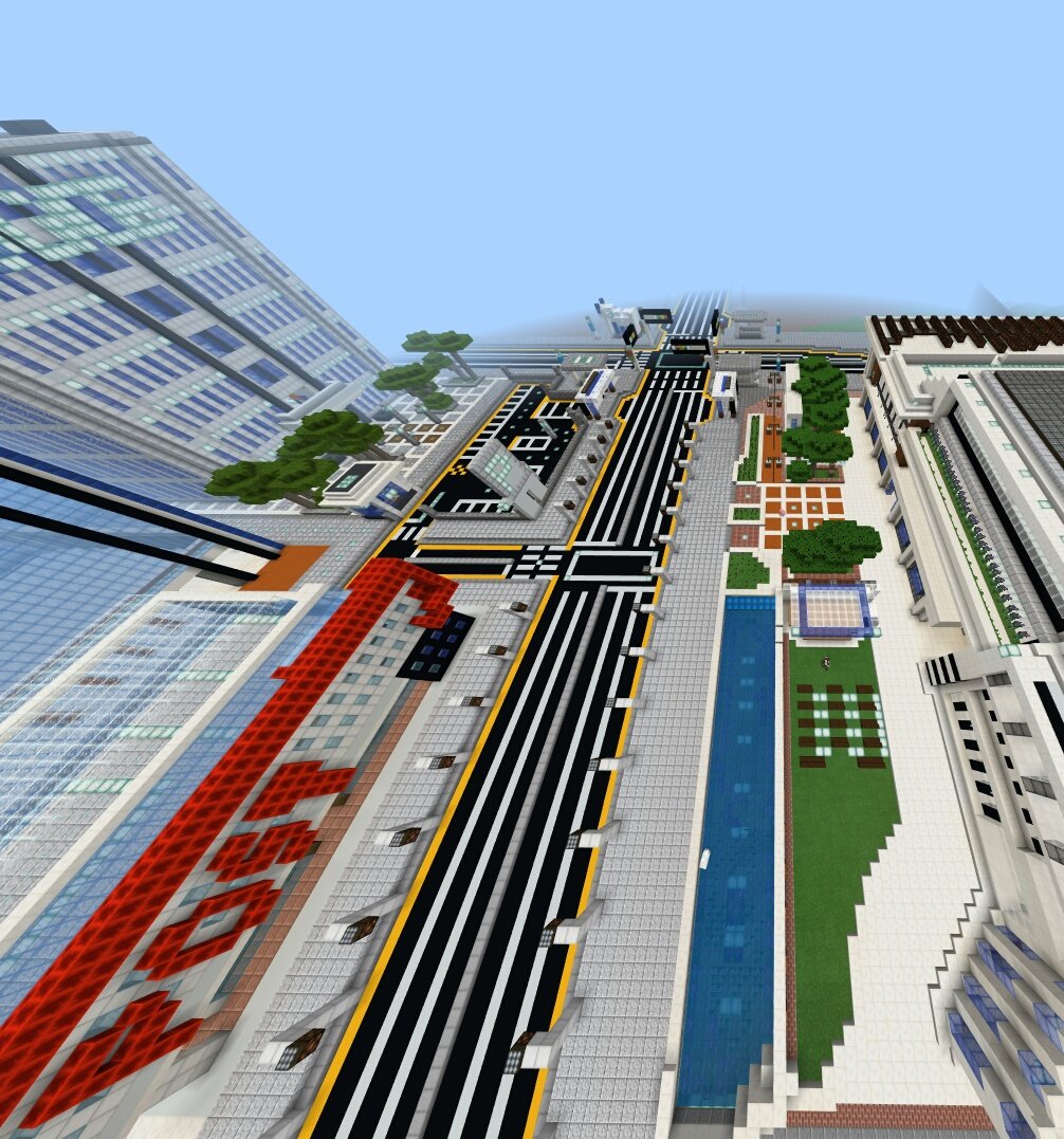 마인크래프트에서 도시맵을 짓는다는건 이런겁니다.