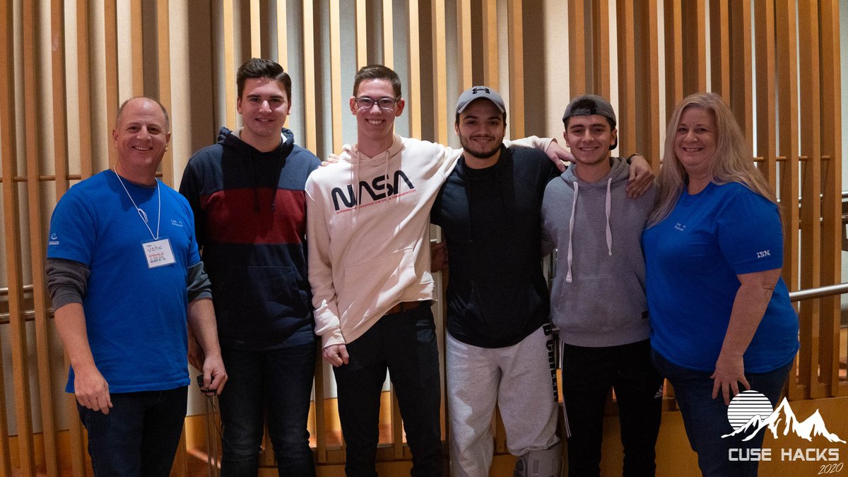 CuseHacks's tweet image. The three winners of @IBMDeveloper sponsored category! #CuseHacks2020