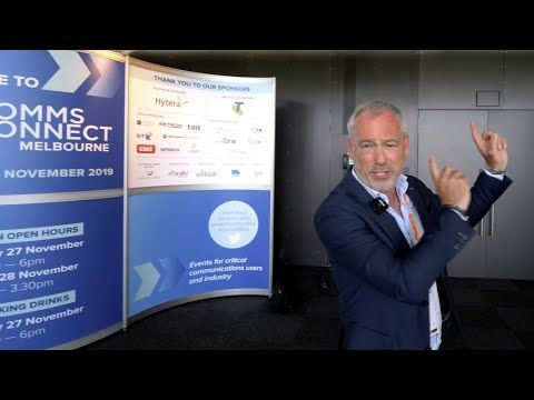 CommsConnectANZ's tweet photo. If you missed #CommsMELB last November, take a few minutes to watch Get Jan Wolf's 15 minute video blog as he makes his way around the exhibition hall interviewing a few key businesses in the critical communications industry @ARCIAorg @GertJanWolf https://t.co/p6N2U6AiwS https://t.co/P4aXrzlk7e