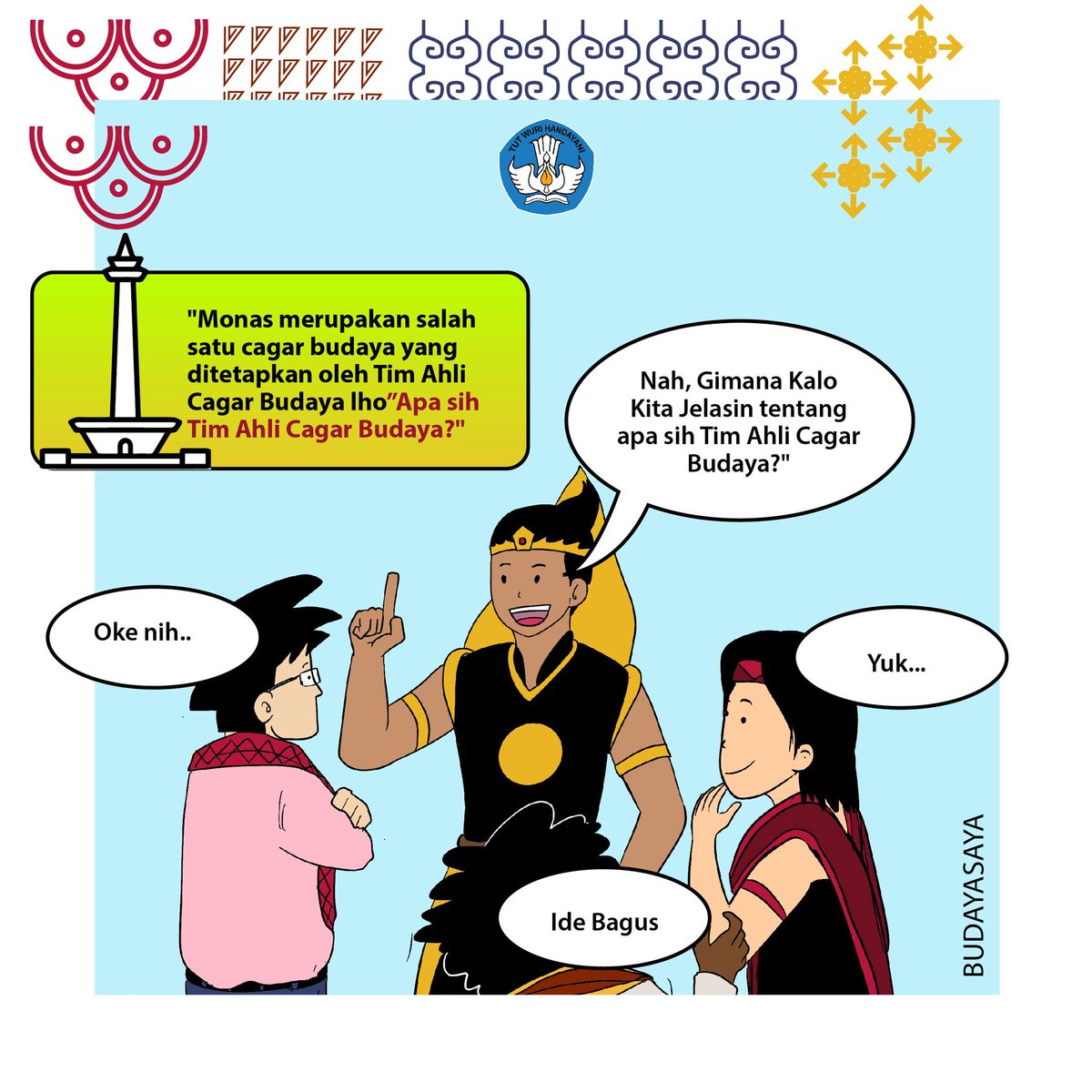 kemenbud's tweet photo. Sahabat Budaya, cari tahu yuk siapa itu Tim Ahli Cagar Budaya (TACB) dan apa saja tupoksinya. Simak informasi berikut ini ya. #budayasaya #tacb https://t.co/kt9cVWx41U