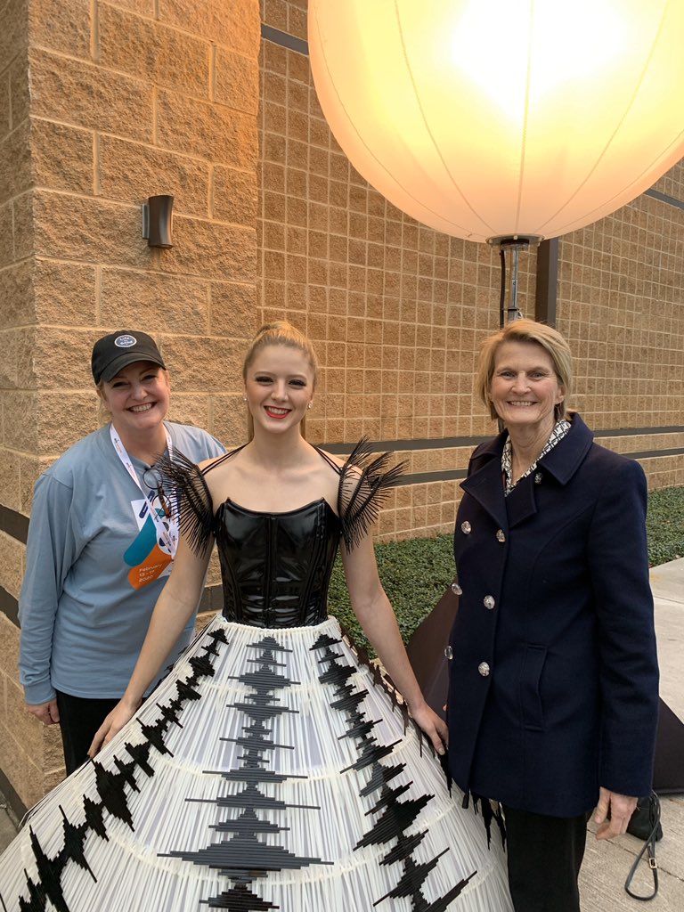 Director <a href="/MidgeCostin/">Midge Costin</a> recently attended the <a href="/inspirefilmtx/">Inspire Film Festival</a>, participating in a Q&amp;A with Festival Director and Founder Jane Minarovic.  The waveform dress pictured was made by Mindy Fisher.  It’s a truly inspiring festival with films about amazing unsung heroes.