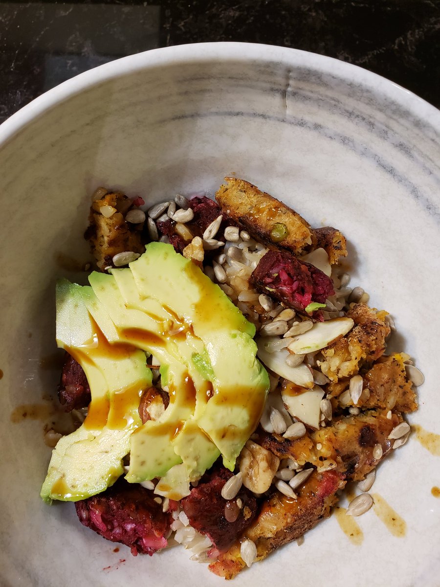 Ticklish Chicken (@ticklishchicken) on Twitter photo Here's a tasty recipe for #meatlessmonday Combination veggie patty brown rice quinoa bowl. With avocado, nuts and seeds, Thai Peanut sauce and <a href="/diolivastore/">Di Oliva Tasting Bar</a> Toasted Sesame Oil. Here's a tasty recipe for #meatlessmonday Combination veggie patty brown rice quinoa bowl. With avocado, nuts and seeds, Thai Peanut sauce and <a href="/diolivastore/">Di Oliva Tasting Bar</a> Toasted Sesame Oil.
