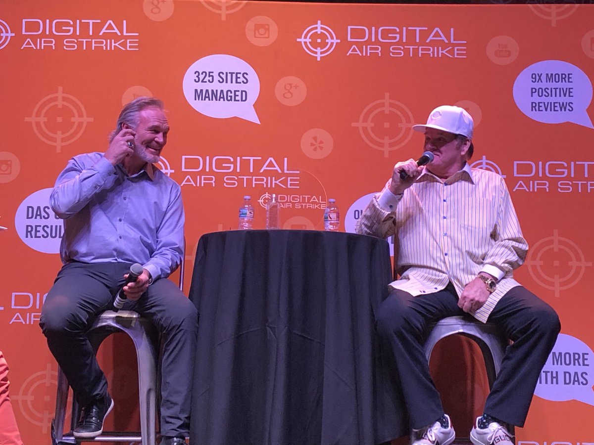 Making the most of the #NADAShow in Las Vegas: Brian Bosworth and Pete Rose at <a href="/DigitalAirStrk/">DAS Technology</a> Notorious Ballers party.