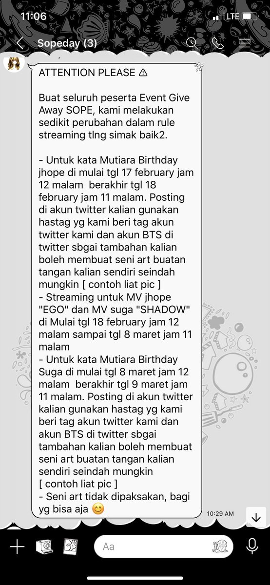 nuna_vk's tweet photo. Giveaway 🥳 rules nya gampang banget , yuk ikutan ....💜
Jangan lupa follow akun partner kami
@KimMay2017 
@nana_jyoongi93 
@BTS_twt 
#GENIUSHOPE_GA #SOPEbirthday https://t.co/dfEh3mf8c8