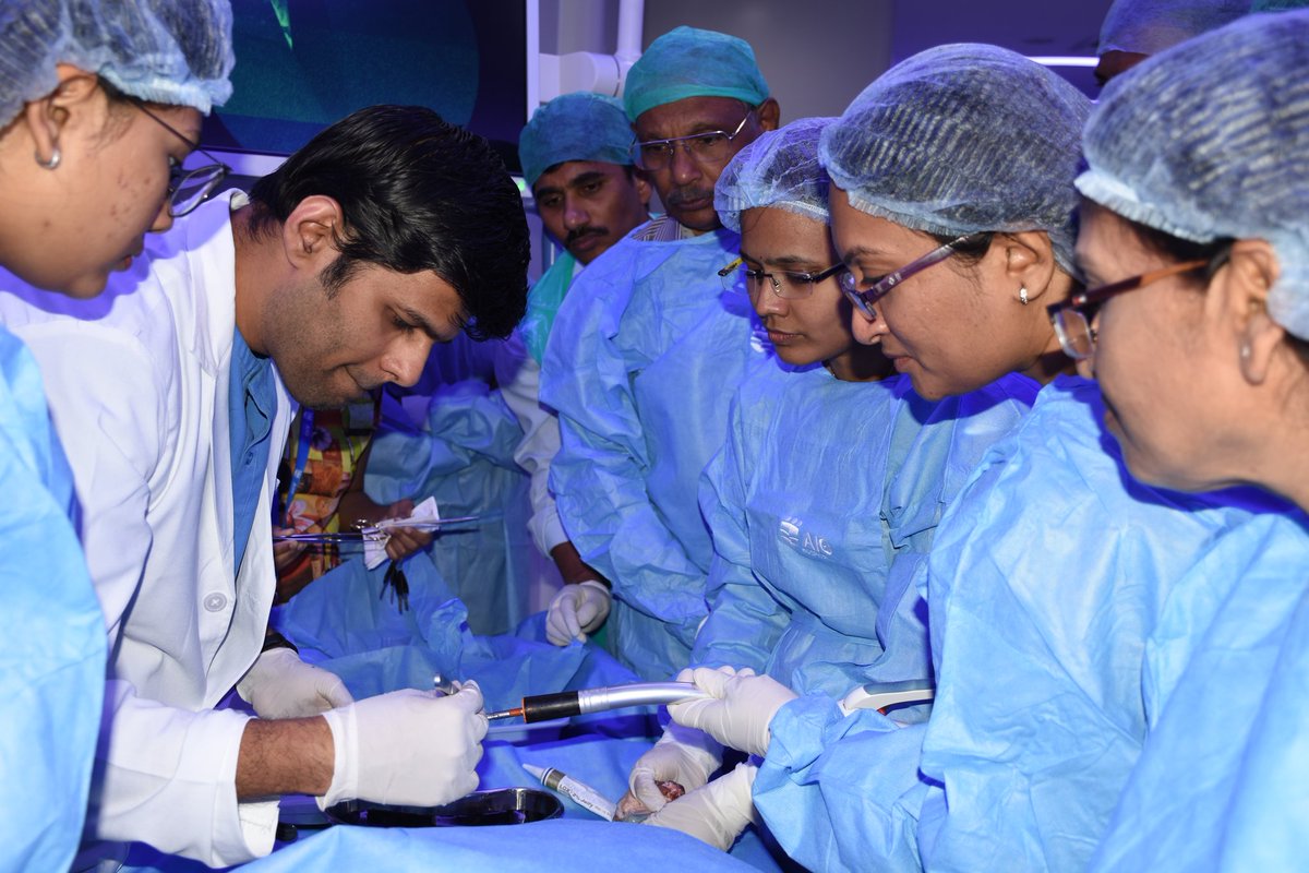 gvraoaig's tweet photo. #WORLDCON 2020 . 7th Conference of International Society of Coloproctology. Hands on Workshop @ #AIGHospitals along with #MohanRamchandani #ShreyeeshModak #JahangeerBasha . Sincere thanks to #PrashantRahate #LaxmanSastry #VikramKate #NitinJoshi # https://t.co/aUo7TWXQKq