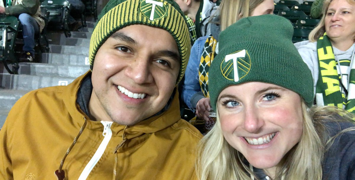 kntzkndr's tweet photo. First Timbers game with my husband in the new seats @Tacorriendo1 @TimbersFC #TAforlife https://t.co/xE1IkMb5fQ