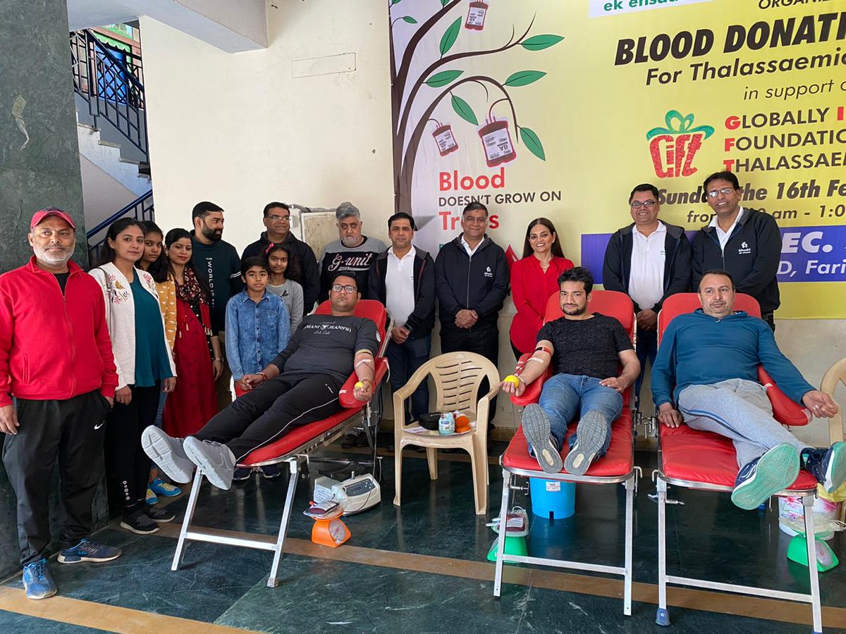 Gbnsrsecschool's tweet photo. Voluntary Blood donation camp was organised at GBN SR SEC school 21-D in association with Khushi - Ek ehsaas , RWA 21-B And Rotary club of
Faridabad in support of Globally Integrated Foundation for Thalassaemia.
Giving the gift of life.
#blooddonation #smilegifters #savealife https://t.co/n6YYN5iecN