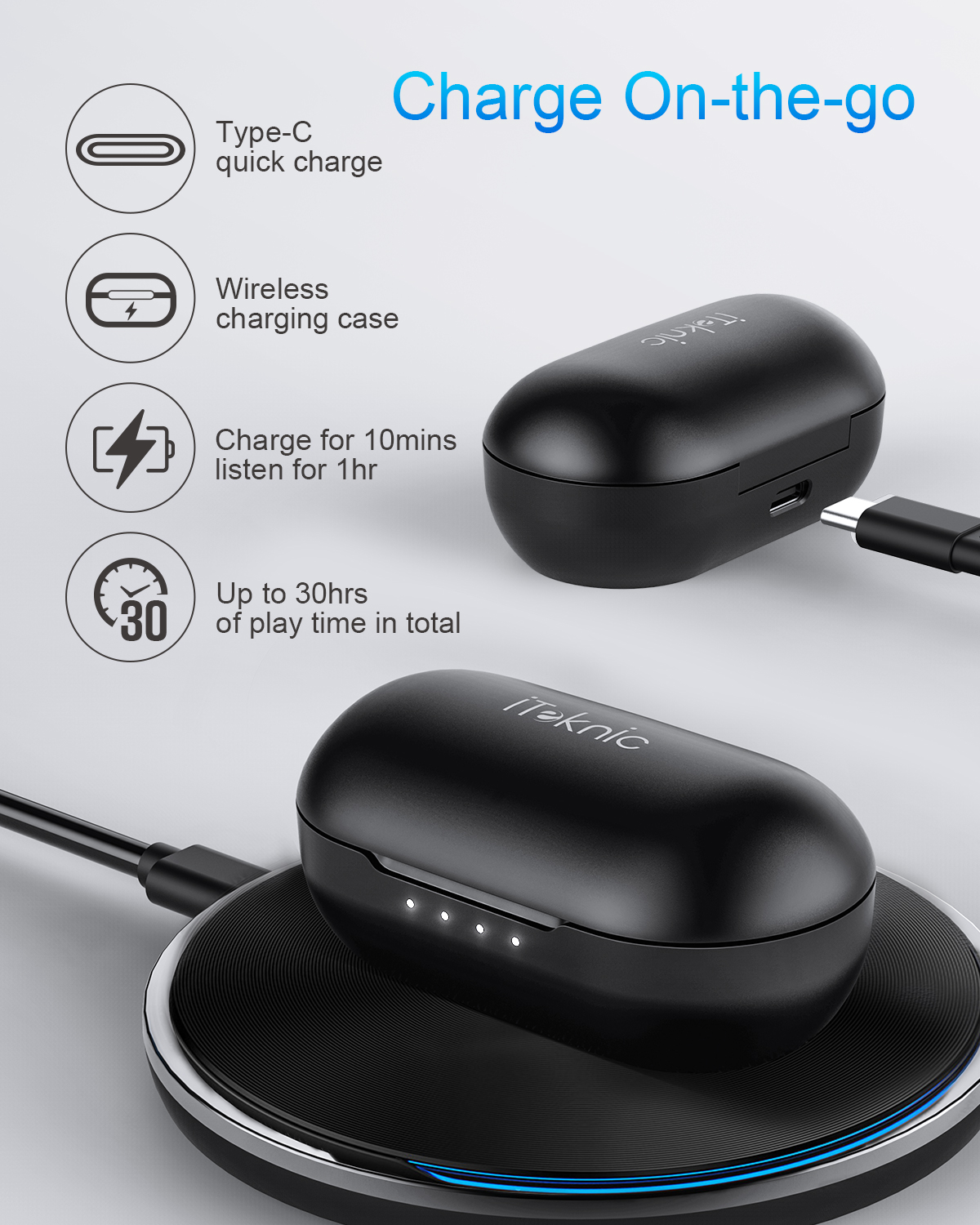 How to pair outlet iteknic earbuds