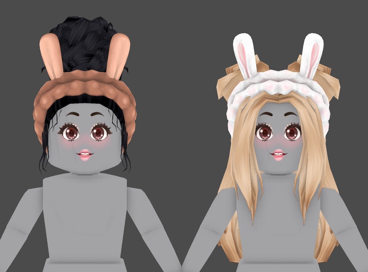 Erythia On Twitter Animal Ear Scrunchie Headbands Soft And - how to put on two hairs in roblox on mobile 2020