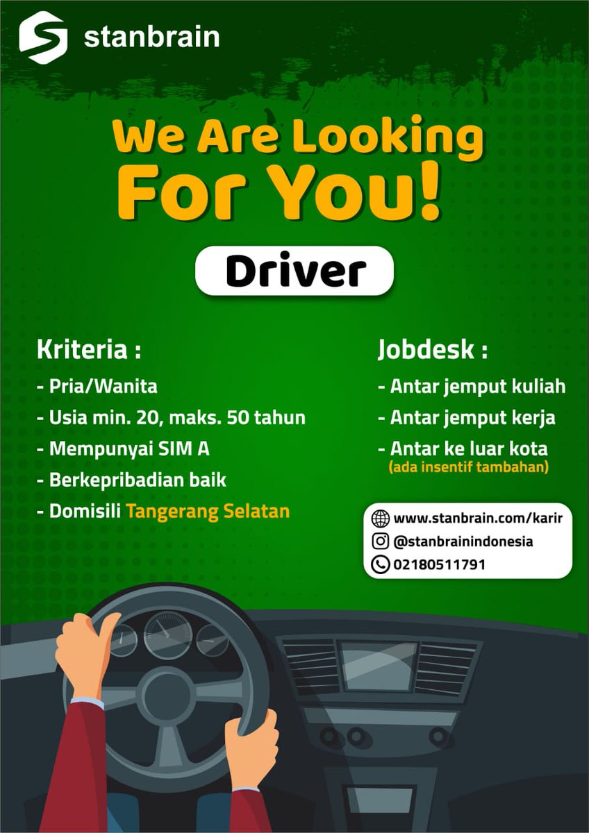fredyna70's tweet photo. Selamat sore, semoga kita berbahagia selalu. 

Untuk rekan rekan atau kerabat yang membutuhkan untuk posisi pekerjaan Driver, mungkin bisa bantu Share dan take cv kesini ya https://t.co/6GTaSTNlme

Terimakasih 🙏 https://t.co/PlHFbqmHFt