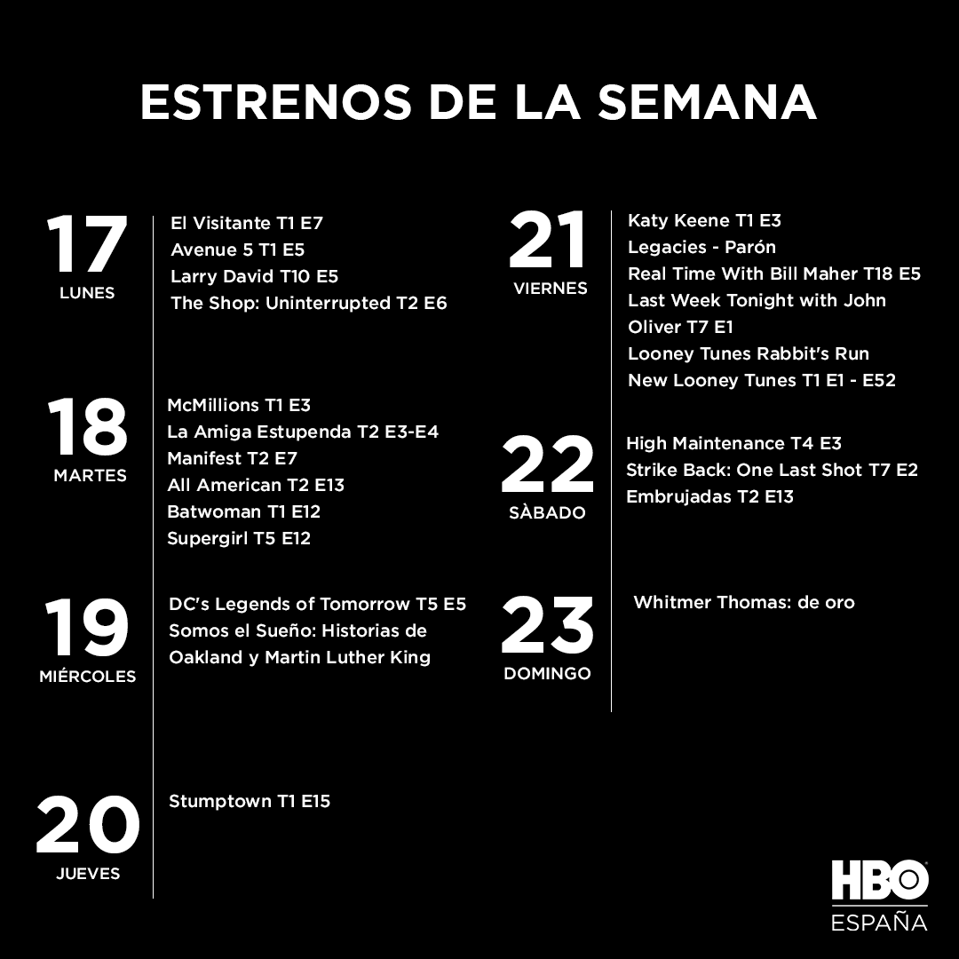 HBOMaxES's tweet photo. Esta semana en #HBOEspaña https://t.co/JLwR8Q2ONP