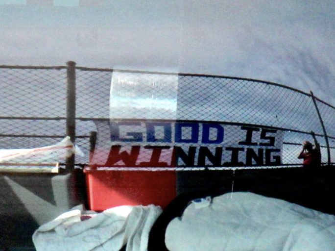 whaleswarrior's tweet photo. When I saw this Patriot coming down the road at me... 
I couldn't believe my eyes.
I had to take a photo, because I knew you wouldn't believe the joy Chicago demonstrated either.
Now, get  your butt back in the car and be safe Patriot 🤣

#ThePeoplesBridge 
#GoodIsWinning https://t.co/hBI5PZQFpH