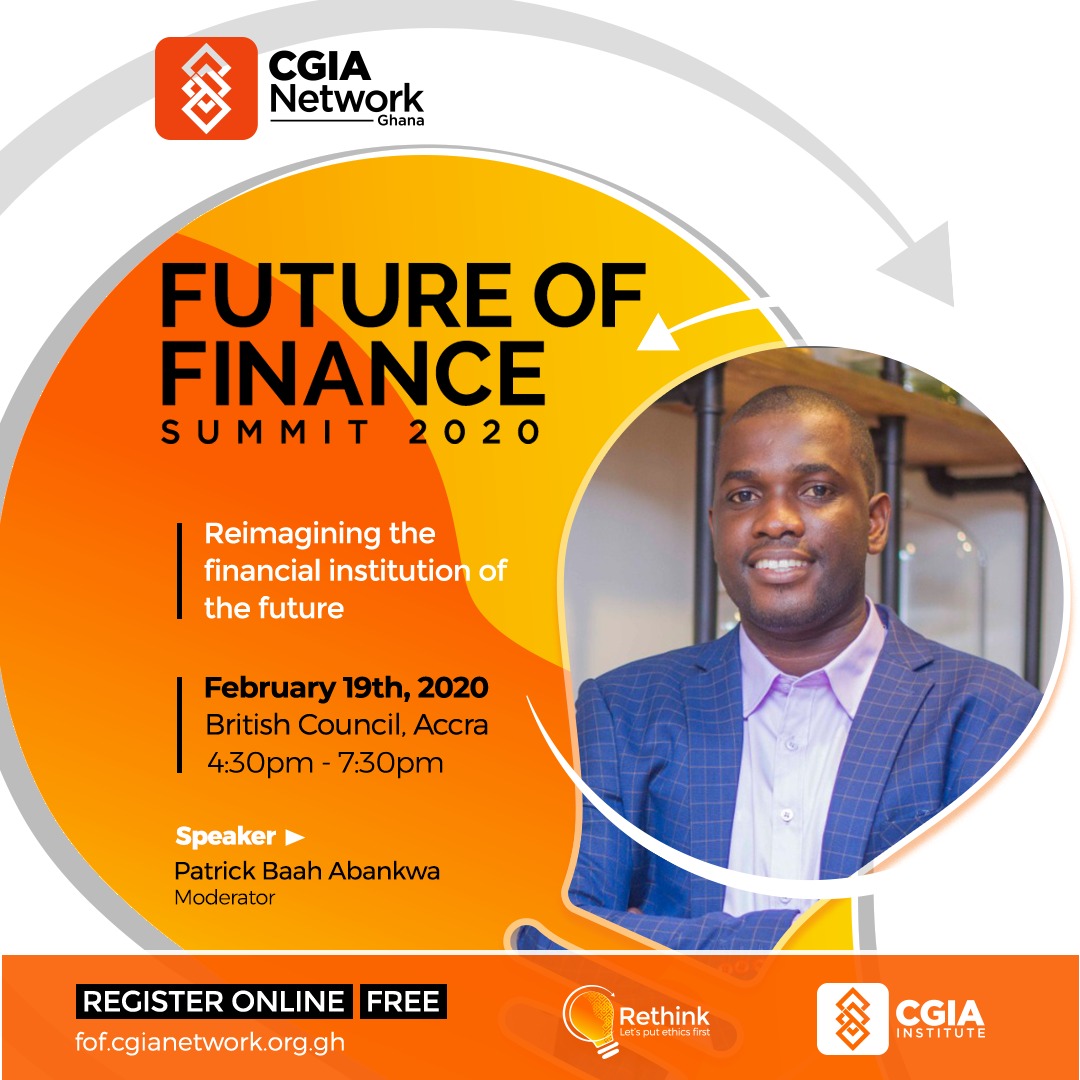 cgiaghana's tweet photo. https://t.co/KAE7oJfpUz
Patrick Baah, ACIB, MBA, BA is a chartered banker with over 6 year’s experience in main stream banking. #Participation is #FREE: https://t.co/JivFwynFHG
#fof2020 #cgiainstitute #cgiaghana #cgia #future_of_finance https://t.co/Zvh4AoZF2Q