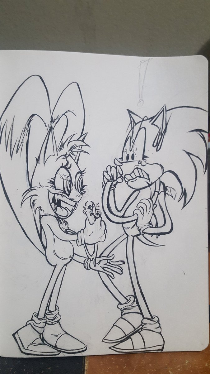 WIP OF THAT SONICxTAILS FANART YALL BEEN WAITING ON, twitter saw it first ;^}
#art #draw #drawing #anime #manga #illustration #cartoon #sonic #sonicmovie #sonicxtails #tails #furry