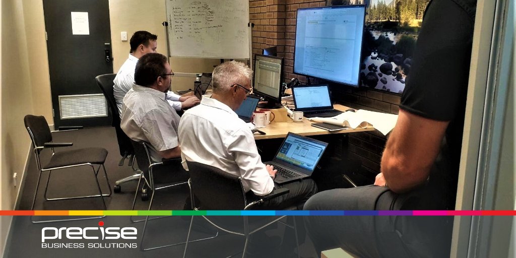 PreciseBiz's tweet photo. Happy Monday everyone!
Weβve got a huge week planned. How about you?
Hereβs a quick snapπΈ we took of the team working together in the Perth office last week on some exciting new functionality for our customers!
#ADayInTheOffice π’
#PreciseBiz #ManicMonday #OurPeople https://t.co/7uoVqGGnOM