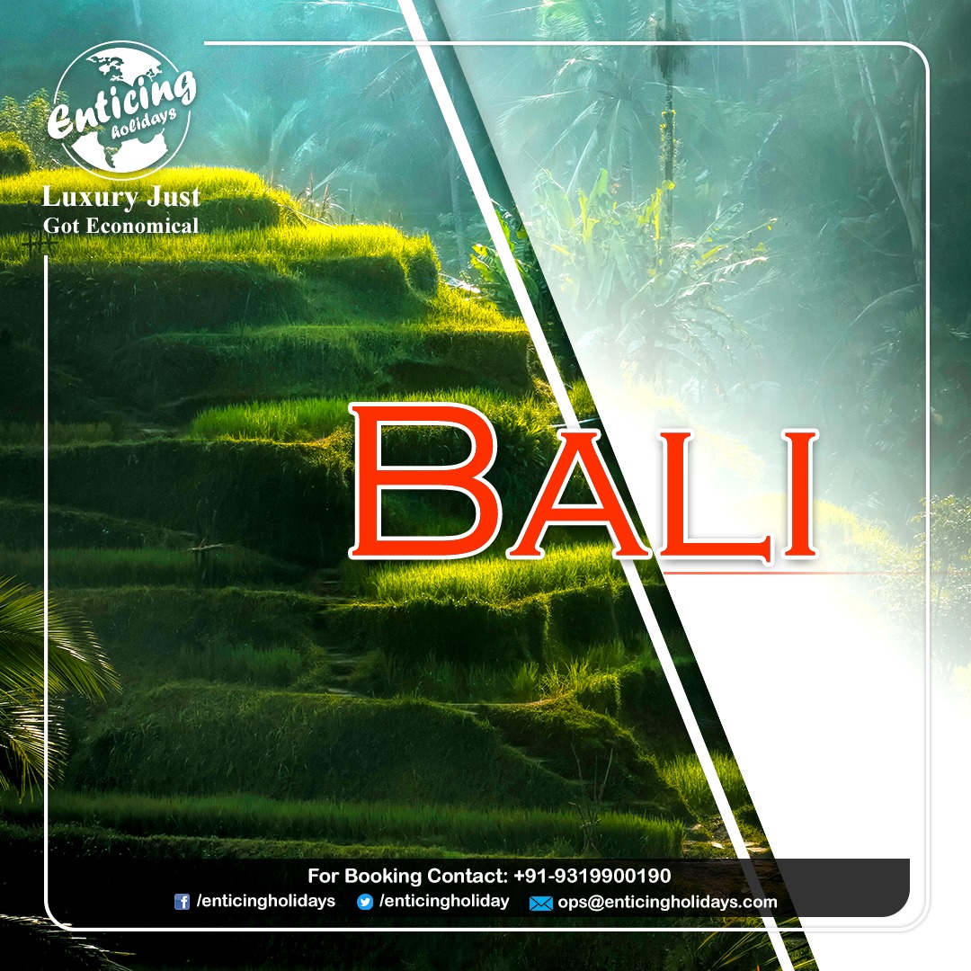 Explore the beauty of nature in Bali with your family and friends. Contact Enticing Holidays and get the best available deals on Bali Tour Packages.
☎ call us - +91-9319900190
#BaliHoliday #BaliTour #balivocation  #balitrip  #balipackage #balitravels #Balihoneymoon #enticing