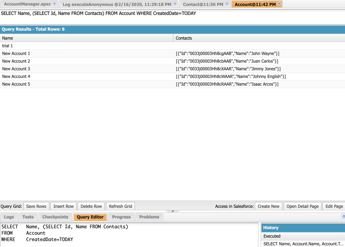 IsaacArcos12's tweet image. Completed Assignment 4 for #ApexHoursDev @ApexHours !

Now, for some sleep 💤💤

#100daysofcode #apex #salesforce #codenewbie