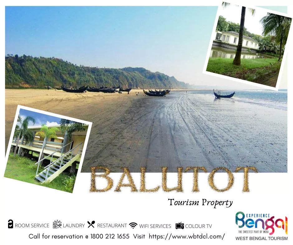 Enjoy the sea and tranquil beaches lined with casuarina trees
The #BALUTOTTOURISMPROPERTY in #Bakkhali welcomes you. 
For bookings, call 1 800 212 1655 or visit- wbtdcl.com/home/lodge_sea…
#experiencebengal #travelbengal #tourismbengal #beautifulbengal  #bengalbeckons #wbtdc