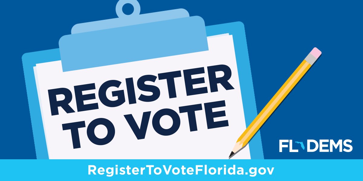 FlaDems's tweet photo. TODAY: We are taking over Twitter to get Florida registered to #VoteFLDems!
Join the conversation at 2pm est. #flapol https://t.co/ANyGY9nsGy