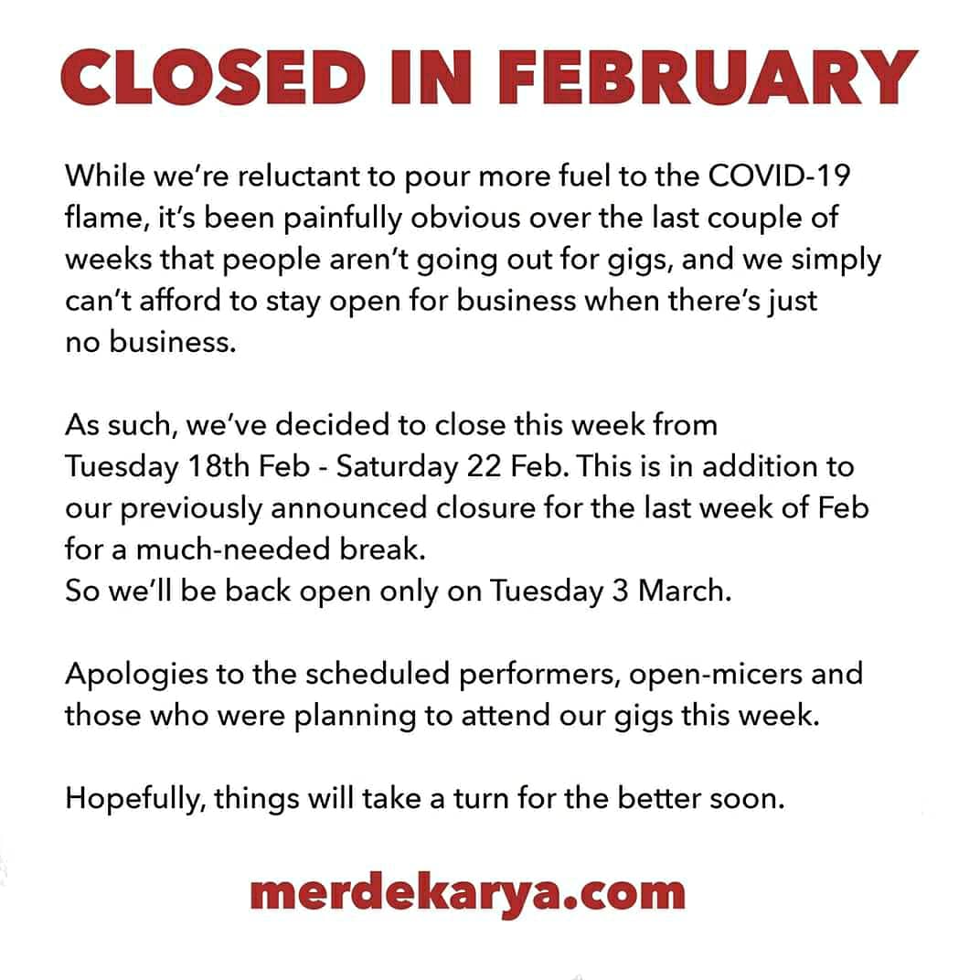 azmyl's tweet image. POSTPONED #PJ Sat 22 Feb #AzmylYunorOrkesPadu #AYOP @merdekarya Harap maklum 🙏🏼 #coronavirus @postagig @twt_gig @twt_seni @junklistMY @twt_muzik @OhMYMuzik @MalayaRoll @bawahtanahrasmi @musicaddicts_my @kakiseni @Jenn_Thompson @JuiceMy @thewknd