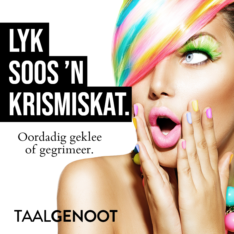 Taalgenoot's tweet photo. Ken jy iemand wat lyk soos ’n krismiskat?
Ons idioom van die dag!
#Afrikaans #spreekwoorde #uitdrukkings #idiome https://t.co/x90iXKW8wD