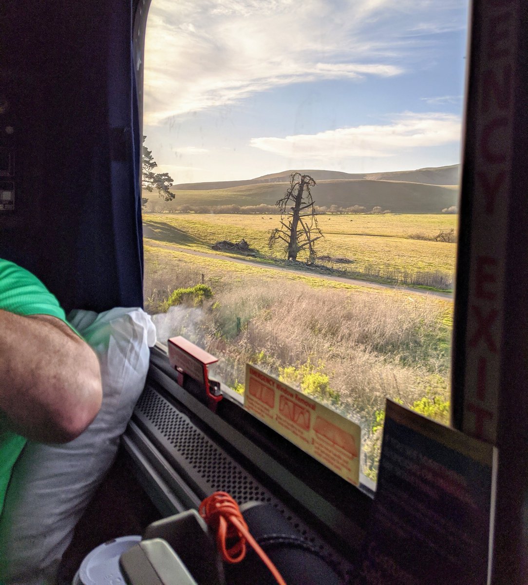 Edison_Group's tweet image. Guess where he took me this time...
Valentine's Day morning, Mitch Irvine and I hopped on Amtrak's Coast Starlight, traveling from Seattle to Los Angeles, and spent the next two days relaxing, eating, meeting new friends, napping, staring out our sleeper window, and eating!