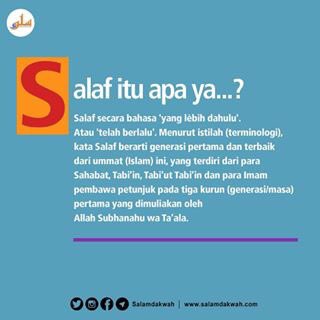 Salaf itu apa yah? #salamdakwah