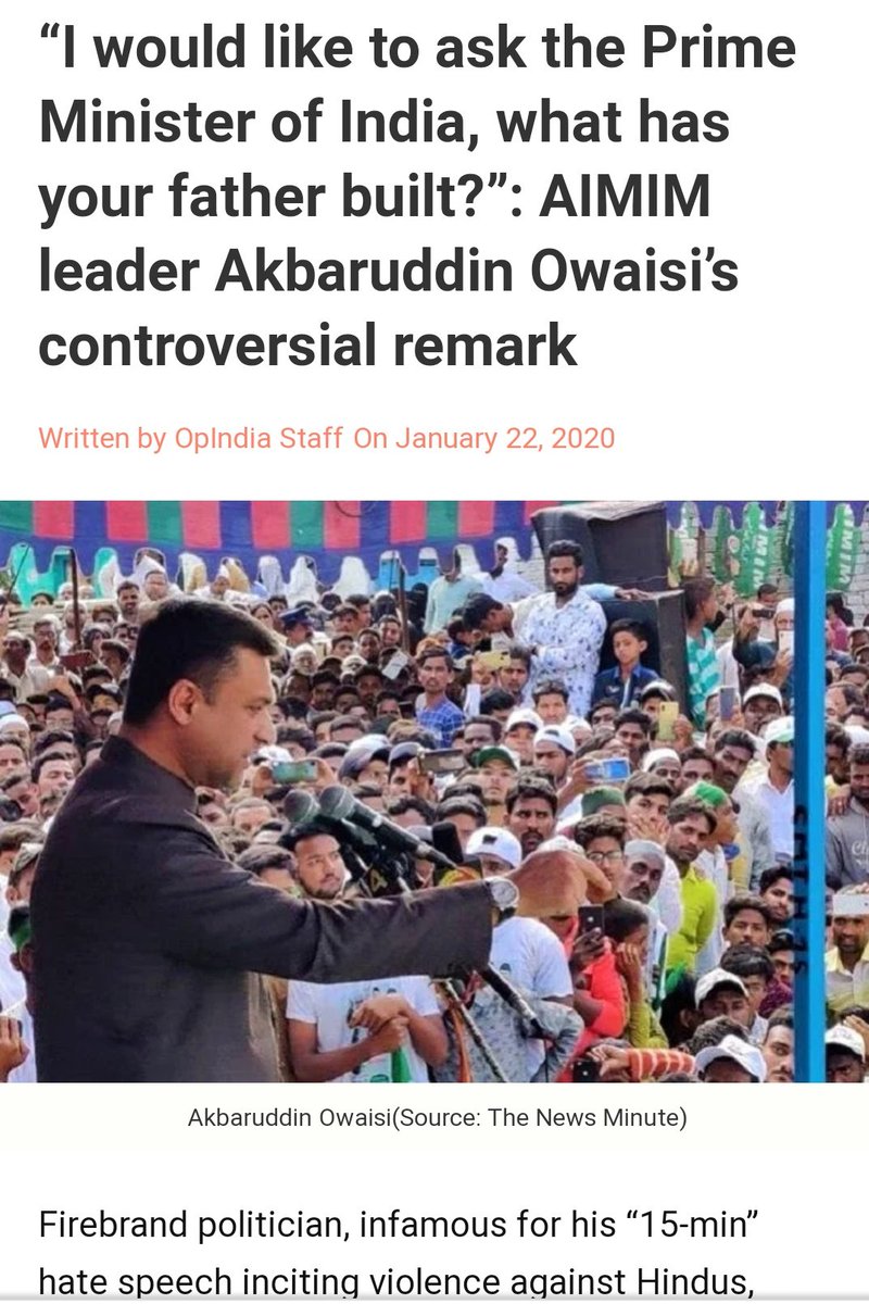 AIMIM_Bodhan's tweet photo. Media Wil Show U This ... Not This
@asadowaisi @imAkbarOwaisi @aimim_national @AimimFansClub https://t.co/oOp3oSXQHR