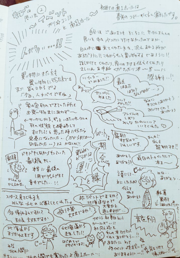 【旅の思いで】
プリ★コン、ありがとうございました&amp;おつかれさまでした…!
たのしいイベントでした
2020/2/16南1え50a らが(浦賀)?

南1ホールは春先のつどーむくらい、寒かったよ。 