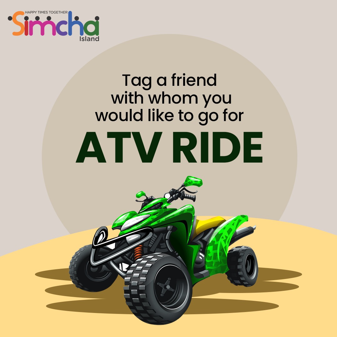 SimchaIsland's tweet photo. Tag your friends with whom you would like to go for an ATV ride at SIMCHA.
Simcha Island Opening Soon!
#Simcha #SimchaIsland #ATV #Ride #trampolinepark #Adventure #Adventurepark #amusementpark #indore #play #friends https://t.co/XaI4zkVO0W