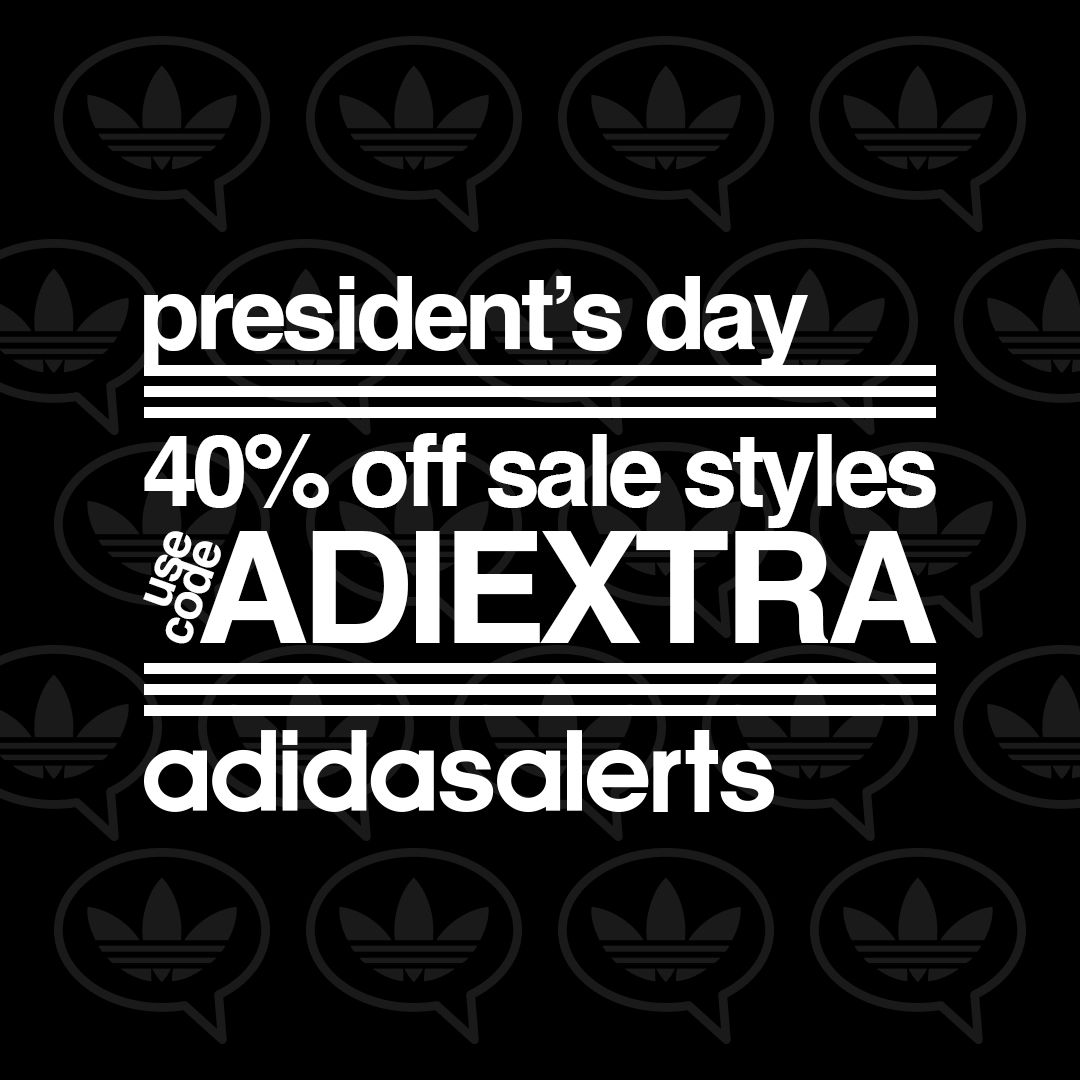 adidas president day sale